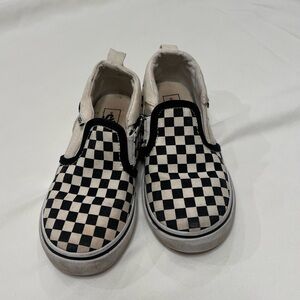 Kids Vans Slip-on Sneakers. Checkered Print. Size 10. Pet and Smoke Free Home.